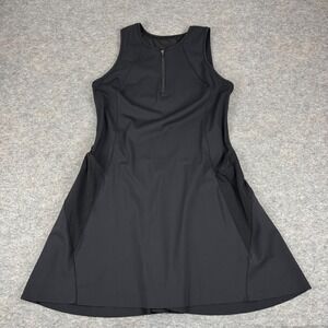 Athleta Match Point Dress Black 486471 Womens Large‎ L